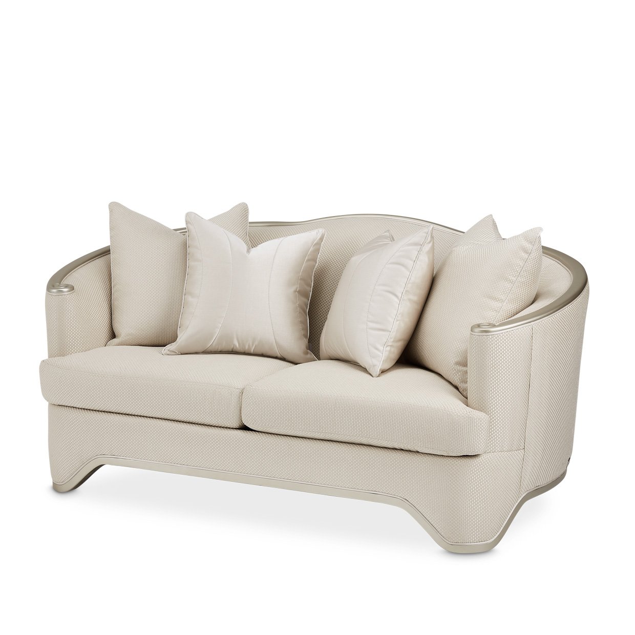 Loveseat Light Champagne - Image 9