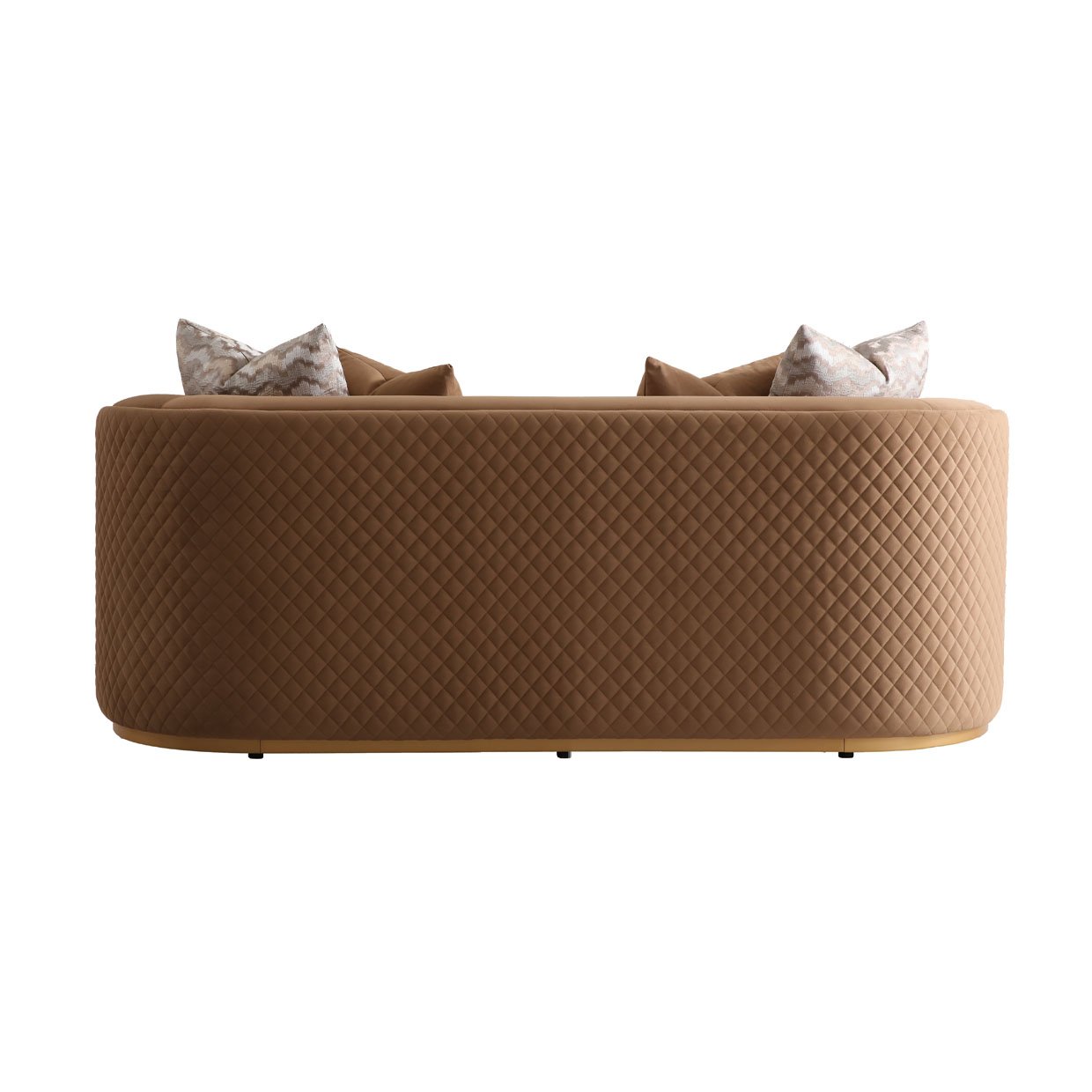 Loveseat Caramel Gold - Image 4
