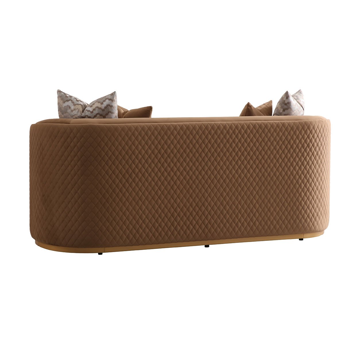 Loveseat Caramel Gold - Image 6
