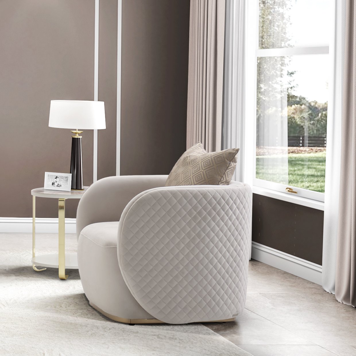 Chair Beige Gold - Image 9
