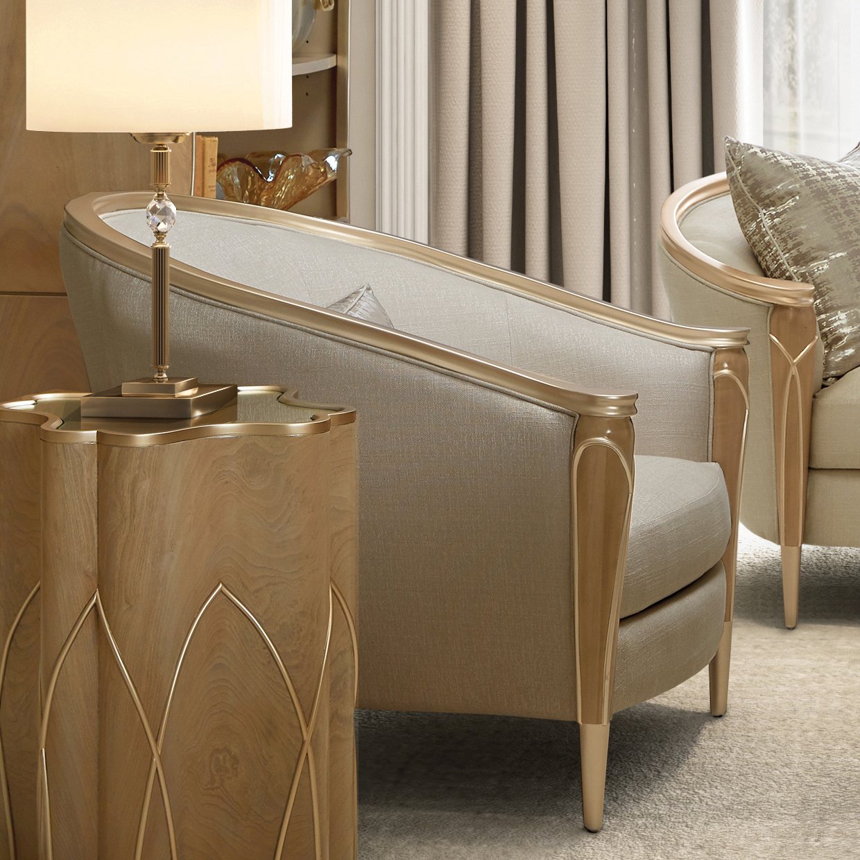 VillaCherie Matching Chair Caramel - Image 7