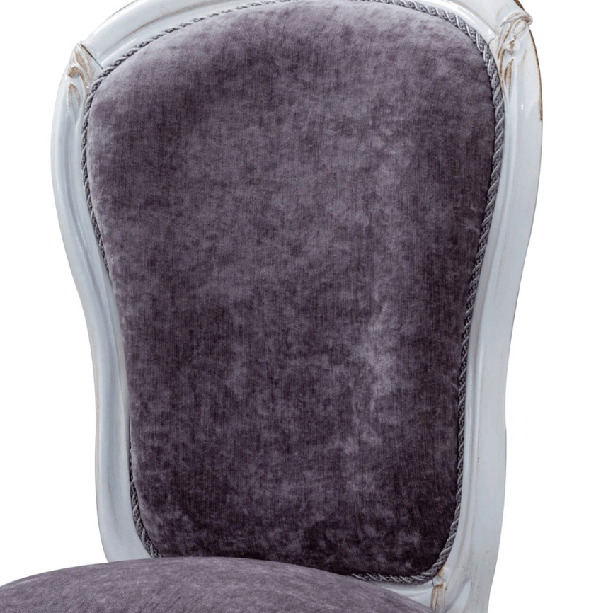 Arisa Side Chair – Classic Elegance in Deep Plum - Image 4