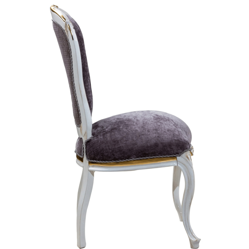 Arisa Side Chair – Classic Elegance in Deep Plum - Image 5