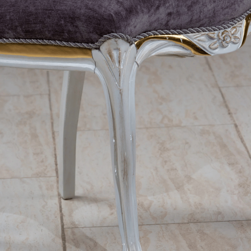 Arisa Side Chair – Classic Elegance in Deep Plum - Image 3