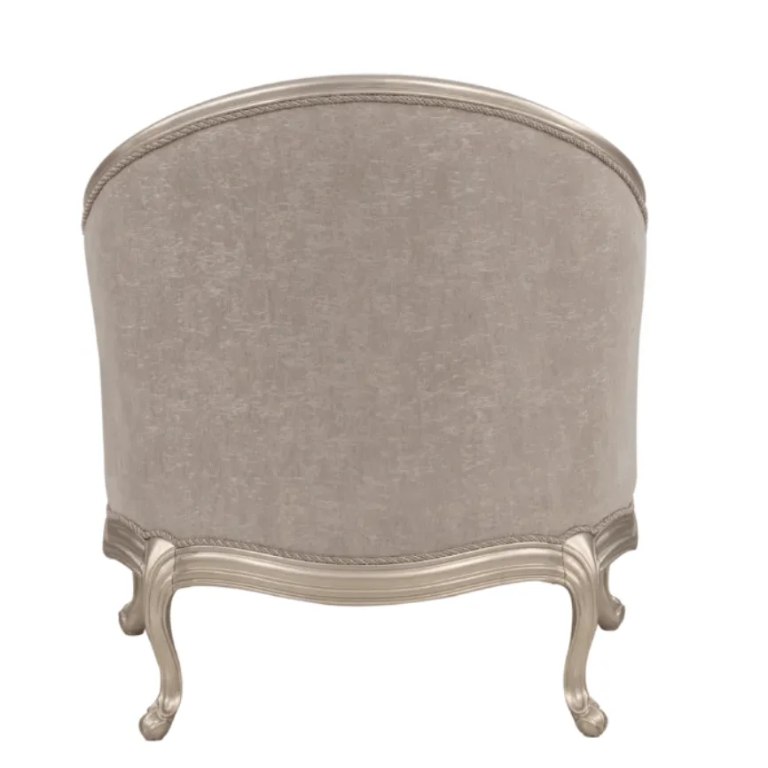 Mona Champagne silver Accent Chair. - Image 4