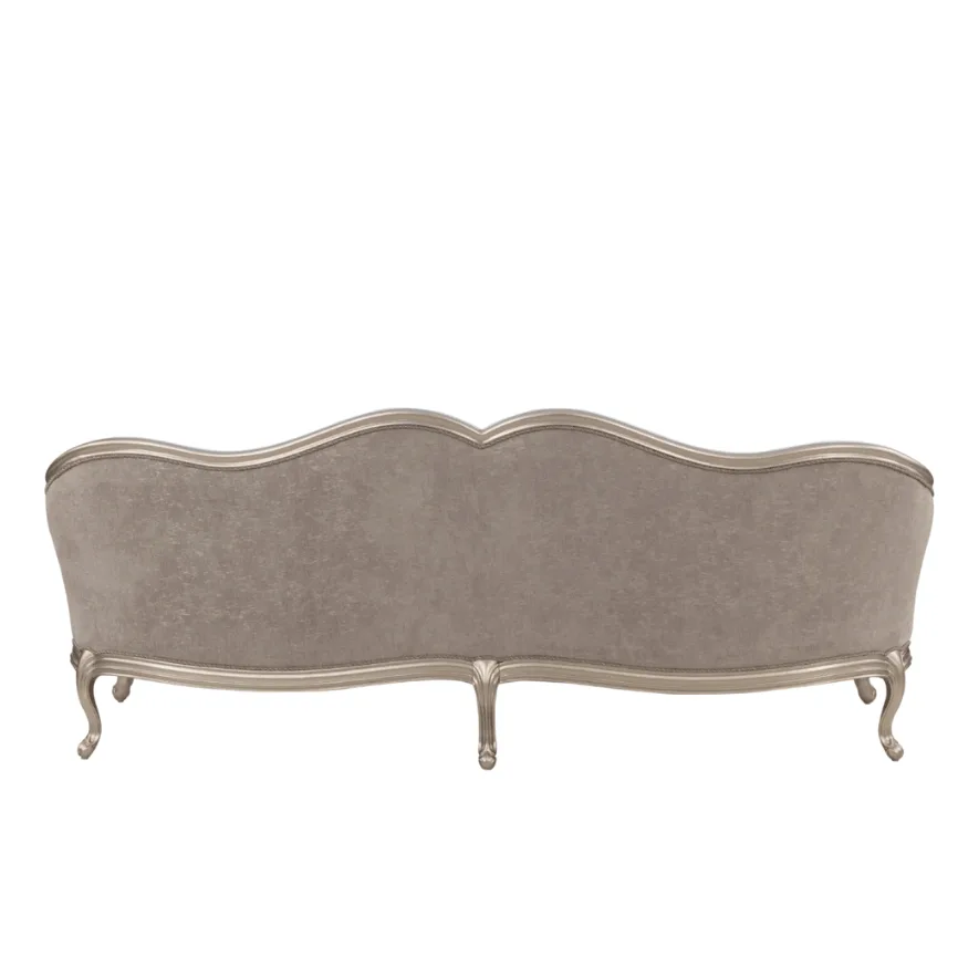 Mona campaign silver Sofa. - Image 3