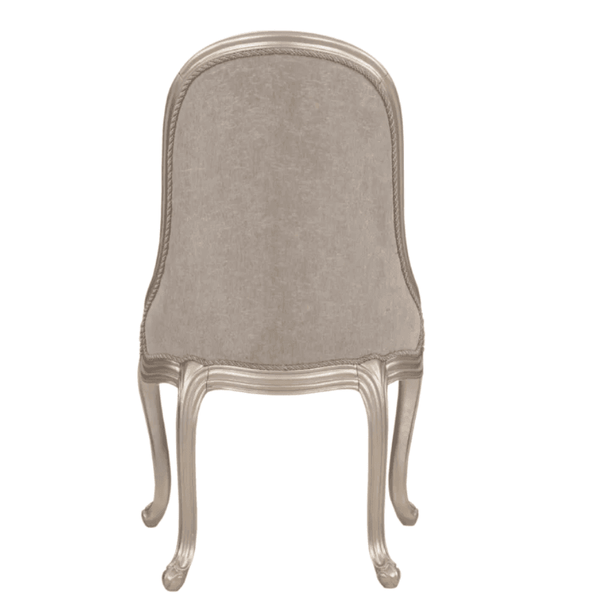 Mona Champagne silver Dining Chair. - Image 5