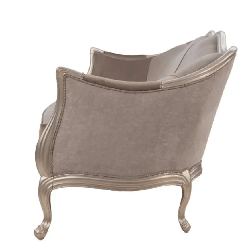 Mona campaign silver Sofa. - Image 4