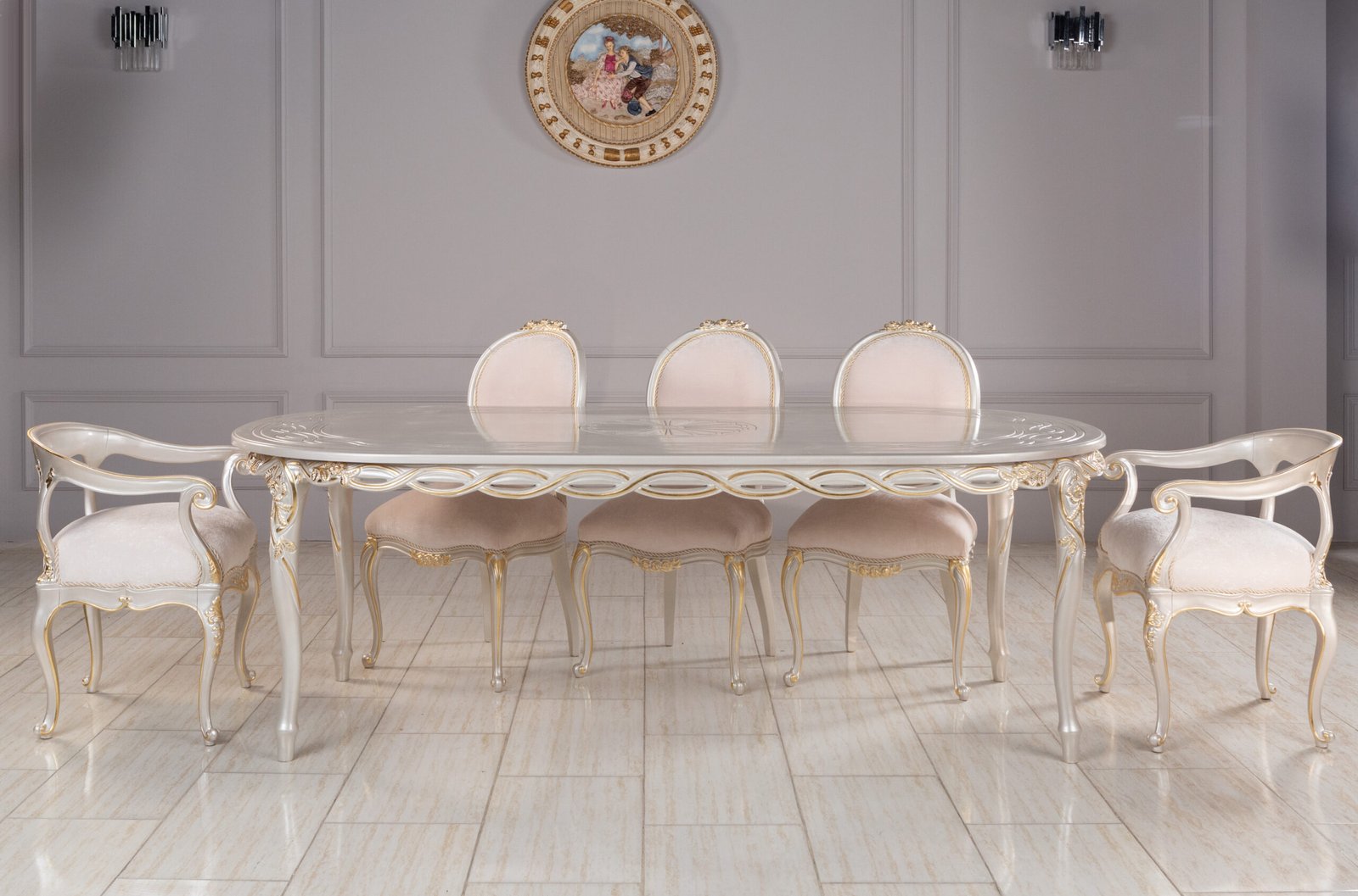 Sophia Champagne Dining Table - Image 2