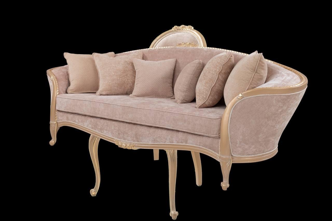 Sophia champagne gold sofa. - Image 6