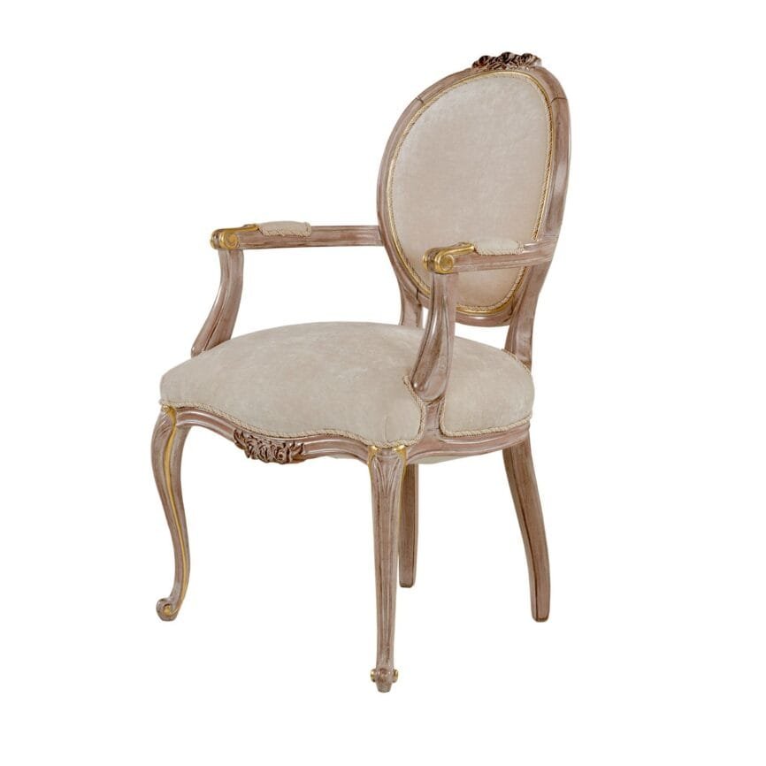 Natural Pink Arm chair