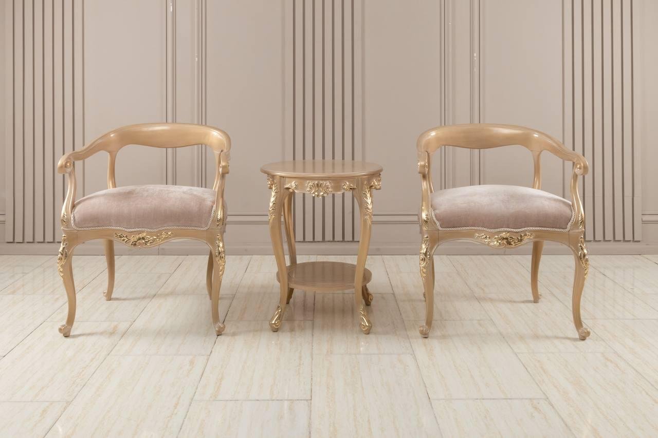 Sophia champagne gold sofa. - Image 3