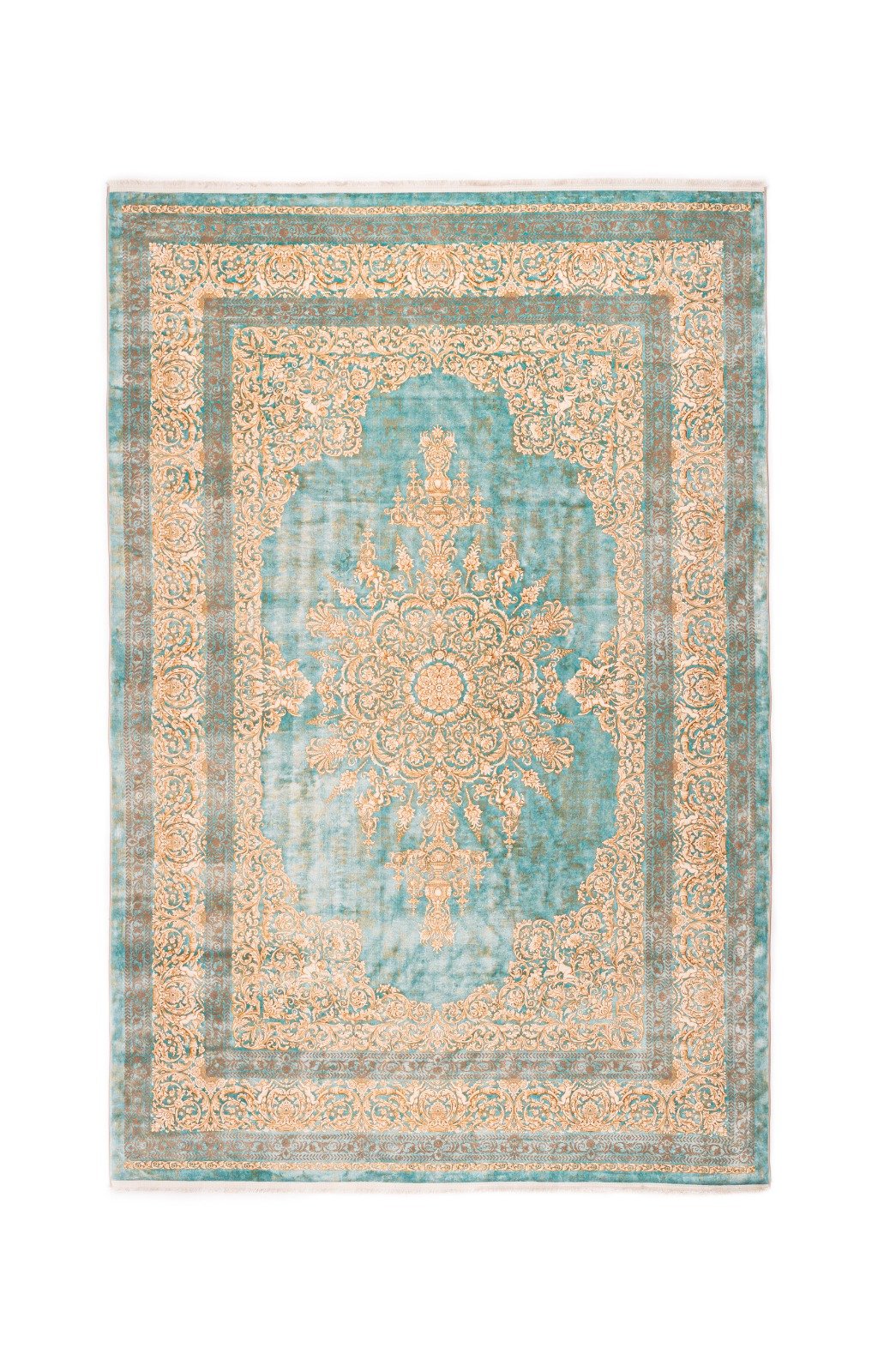 Persian silk carpet
