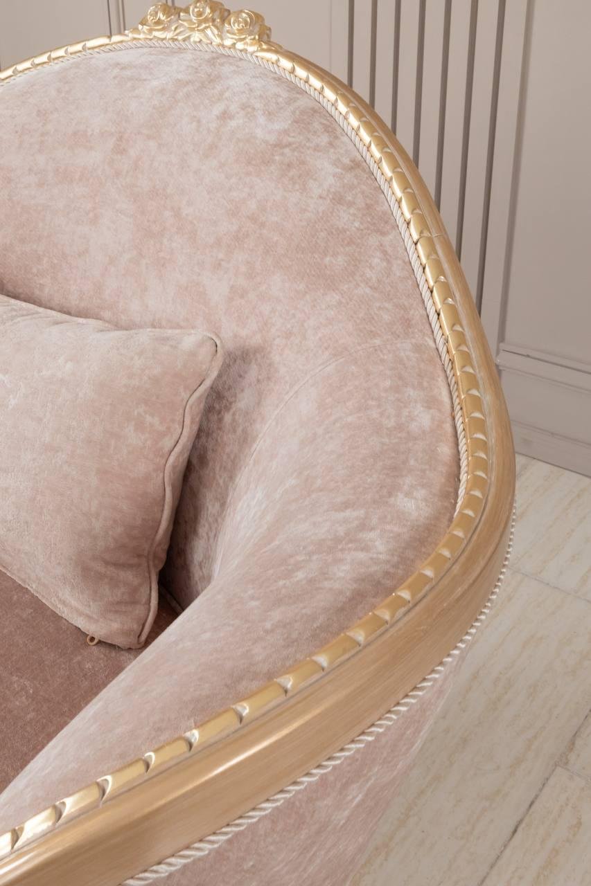 Sophia champagne gold Accent chair. - Image 4