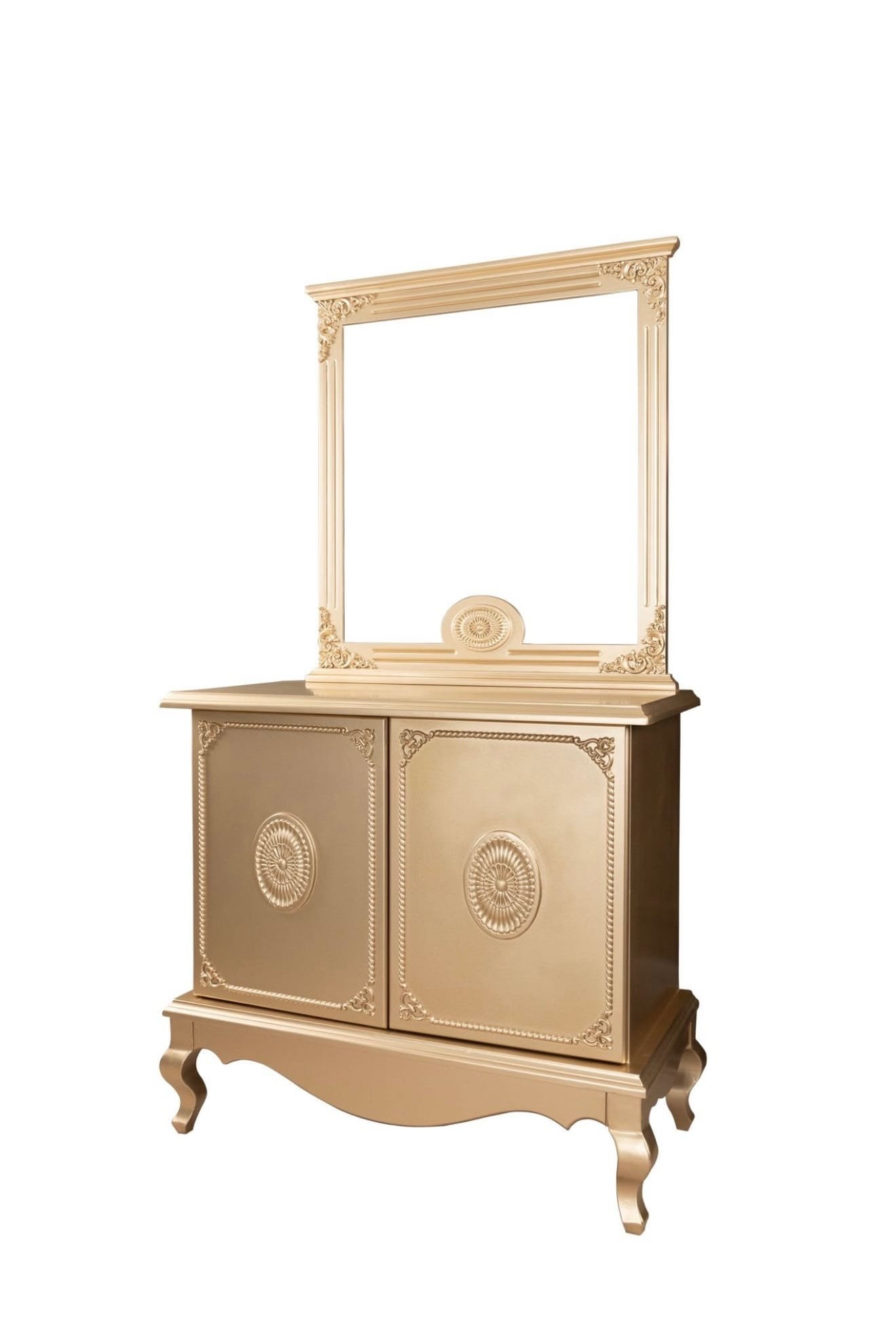 Golden mirrored dresser - Image 3